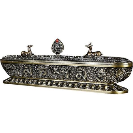 Handgefertigter antiker tibetischer Räuchergefäß, Räucherhalter, Zen-Dekoration für Zuhause oder Büro, Kunsthandwerk, Ornament A (1/5)