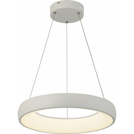 Lampada a sospensione bianca Lima Ring LED 24W Reality