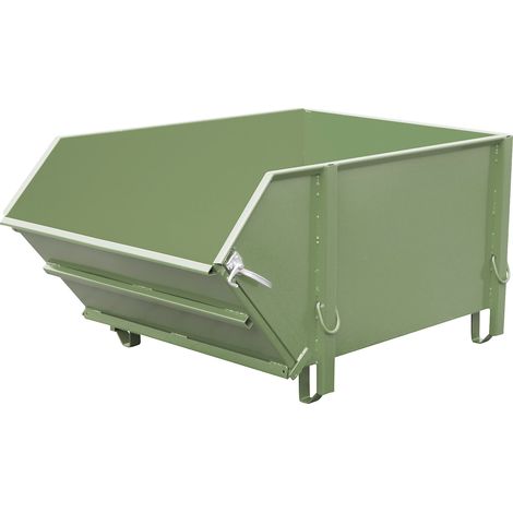 eurokraft pro, Conteneur en tôle d'acier, capacité 1 m³, avec (1/4)