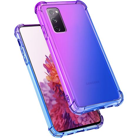 Fallfeste Schutzhülle mit Farbverlauf für Samsung Galaxy S20 FE, Lila/Blau (1/4)