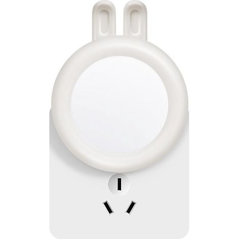 Lot de 2 veilleuses bébé prises électriques, lampe lapin avec détecteur crépusculaire, lumière murale pour couloir, chambre maternité, lampe de chevet pour enfants filles (1/5)