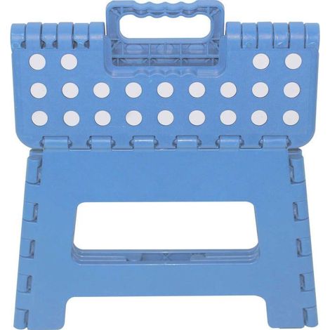 Sgabello pieghevole - MARBUENO - Pieghevole - Plastica - Blu - Per esterno