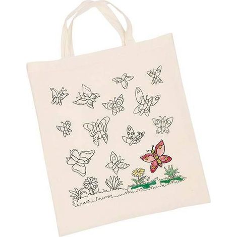 Bolsa para colorear - mariposas