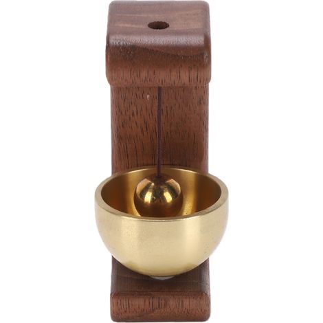 4 pièces clochettes aimantées magasin ouverture porte rétro bois carillon à vent sonnette perron jardin frigo forme C (1/5)
