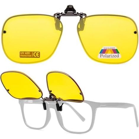 Gafas De Conducción Nocturna - Lentes Polarizadas UV400 Antideslumbramiento - Montura Metálica - 1 Unidad (1/5)