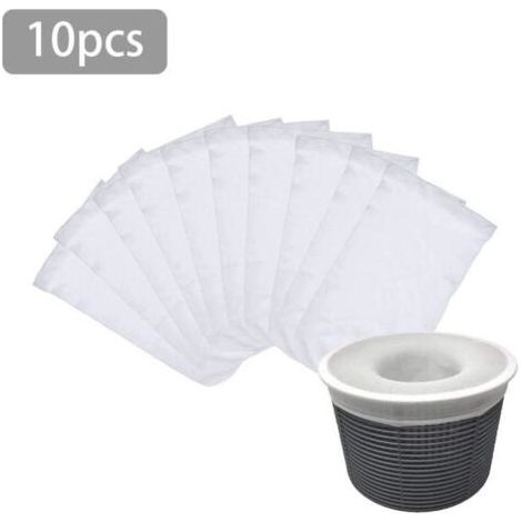 Skimmersocken für Pools – Filterschoner für Körbe und Skimmer – Feinmaschig – 10 Stück (1/5)