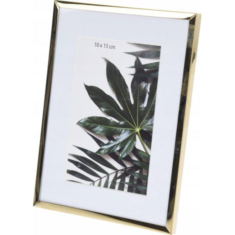 Collezione Home Styling Cornice foto metallica nera dorata 20,8 cm