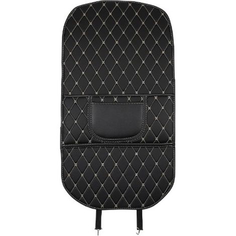 Bouclier arrière de siège de voiture en cuir PU, couverture de tapis de Protection contre les coups de pied, facile à nettoyer, résistant à l'usure, plus grand