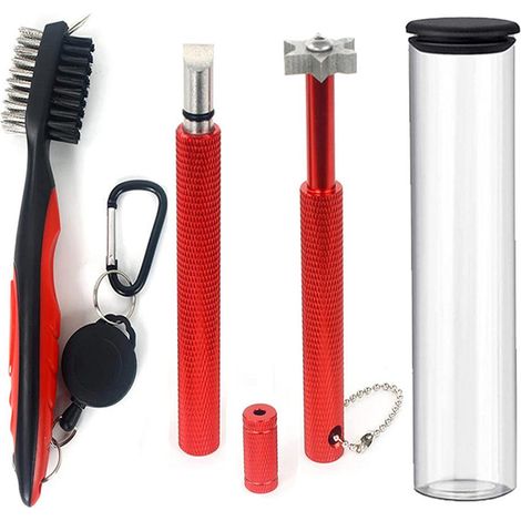 Doppelseitiges Reinigungs- und Schärfset für Golfschläger – Praktische Geschenkidee (1/5)