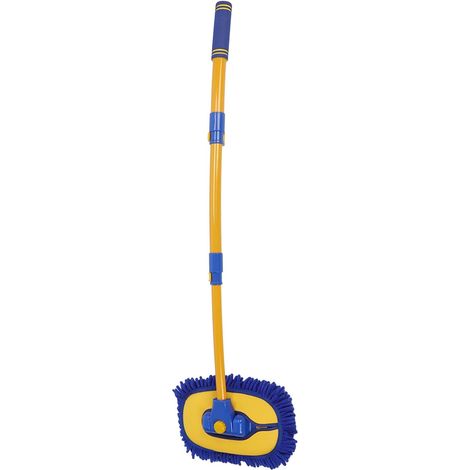 Brosse de Nettoyage Automobile Télescopique en Microfibre Super Absorbante et Douce avec Tige Réglable pour Voiture Fenêtres Climatiseurs et Sol (1/5)