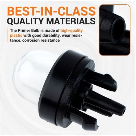 Anpassbare Ansaugpumpe für Freischneider – Ersetzt Walbro 188-512 und 188-512-1 – 6er-Pack – Material: Kunststoff und Gummi (1/5)