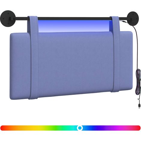 Maison Exclusive - Hängendes Kopfteil Mit LED Licht Jeans blau St