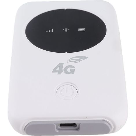 Point d'accès Wi-Fi mobile 4G LTE 300 Mbps haut débit, écran LED couleur, routeur Wi-Fi portable pour les voyages avec emplacement pour carte SIM, prend en charge jusqu'à 10 appareils connectés. (1/5)