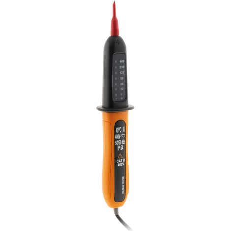Zenitech – Testeur de tension 6 niveaux – Tension maximale 600V – CAT III – Indice de protection IP54 – Mesure précise et sécurisée (1/3)