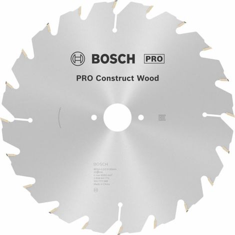 Bosch PRO Construct Wood Kreissägeblatt, 250 x 3,2 x 30 mm, T20