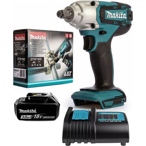 Makita DTW190Z 18v Cordless LXT 1/2"" Impact Wrench Scaffolding Tool +3Ah Battery (1/5)