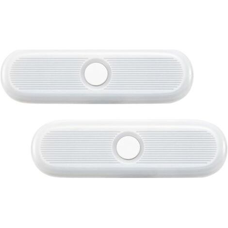 QORVA-Lampe à détecteur de mouvement, veilleuse LED avec batterie rechargeable 500 mAh, magnétique et portable, économie d'énergie, lot de 2, courte (1/4)