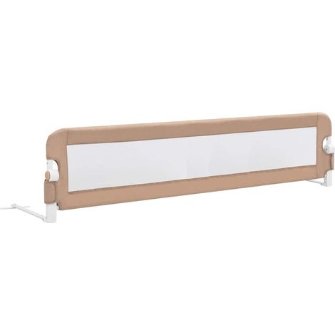Maison Exclusive - Kleinkind-Bettschutzgitter Taupe 180x42 cm Pol (1/5)