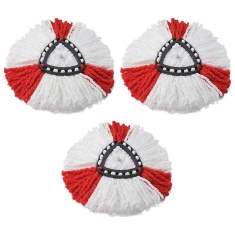 3 paquet (rouge) de recharge Balai compatible vileda Serpillère recharge/Turbo compatible vileda 2en1 Vadrouille Turbo4,Irisfr (1/5)
