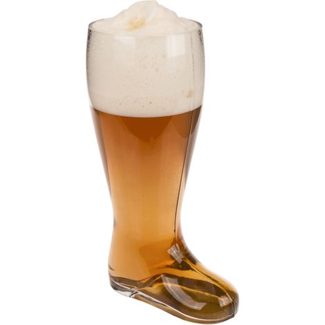 Verre à Bière - Botte XXL - 2L - Transparent - Compatible lave-vaisselle (1/3)