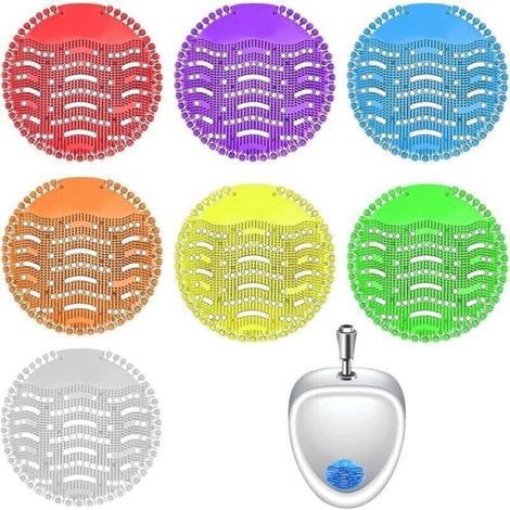 Urinalfilter, 7er-Packung geruchsneutralisierende Filter, Geruchs- und Spritzschutz für Toiletten (Badezimmer, Büros, Stadien, Schulen)