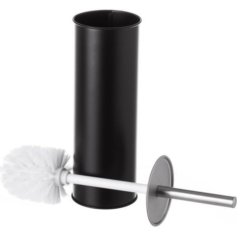 Balai Brosse WC Métal Noir (1/3)