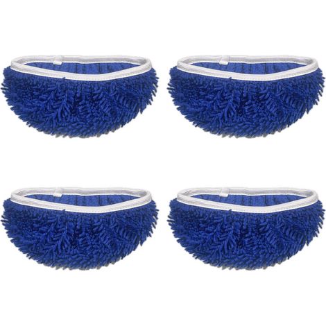 Recambios de almohadillas de felpa para fregona, 4 piezas - Azul 2 (1/2)