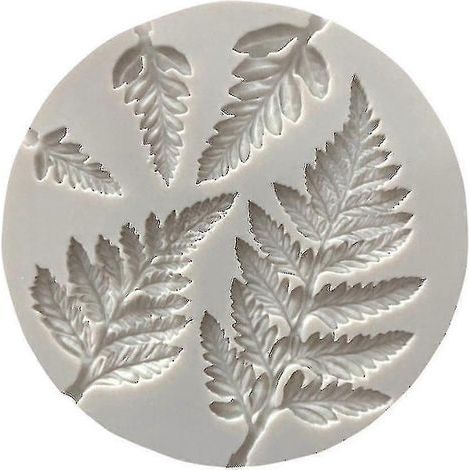 Moule à gâteau fondant en silicone en forme de fleur de mimosa et de feuille - (1/3)