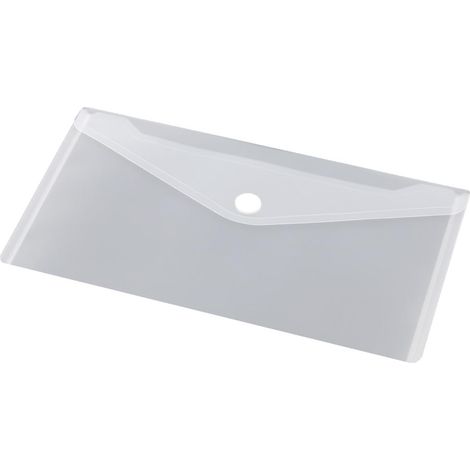Enveloppe Porte-document - Lot de 10 - Polypropylène - Fermeture Auto-agrippante - Bureau et Voyage - 225x125mm (1/2)