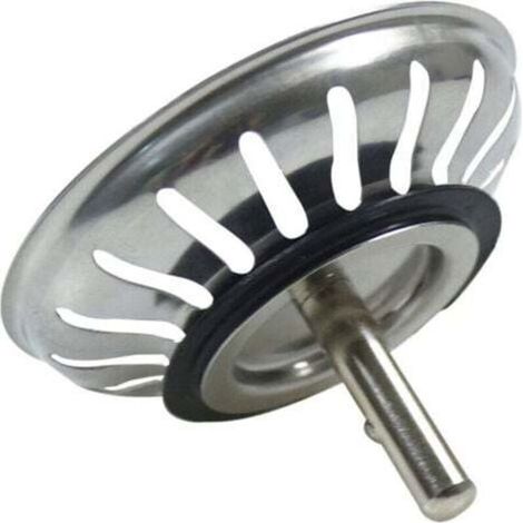 Panier bonde évier cuisine 78mm - Crépine inoxydable universelle - Pop-up lavable lave-vaisselle - Anti-bouchon et anti-débordement - Ménages et cuisiniers (1/4)