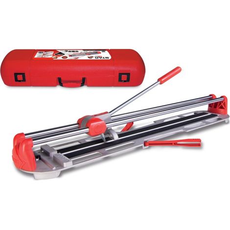 Rubi - Manueller Fliesenschneider mit 42 cm Schnittlänge und Koffer - STAR-42 (1/4)