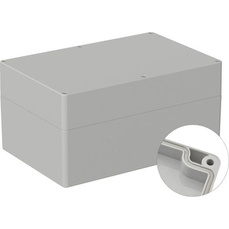 TRU COMPONENTS TC-9065560 Alloggiamento outdoor Policarbonato Grigio (RAL 7035) 1 pz. (1/2)