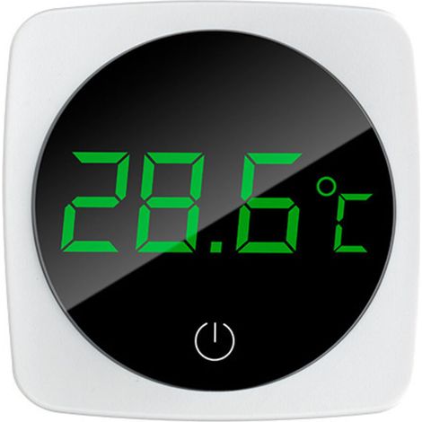 Termometro per acquario, termometro digitale a LED, modalità touch con precisione di 0,1℃ e timer di spegnimento ad alta precisione -Crezuo