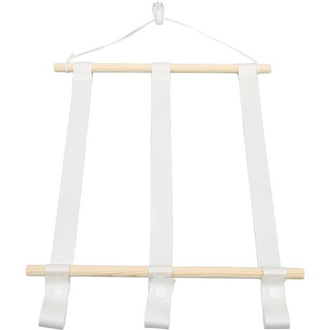 Haarschleifenhalter aus Eichenholz und Polyester, schlichtes Design, robust und langlebig, vielseitig einsetzbar, z. B. als Haarschleifenhalter für Haarbänder und Haarspangen (Typ 1). (1/5)