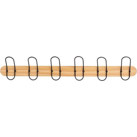 Clavija con 6 cabezas, madera y metal (1/4)