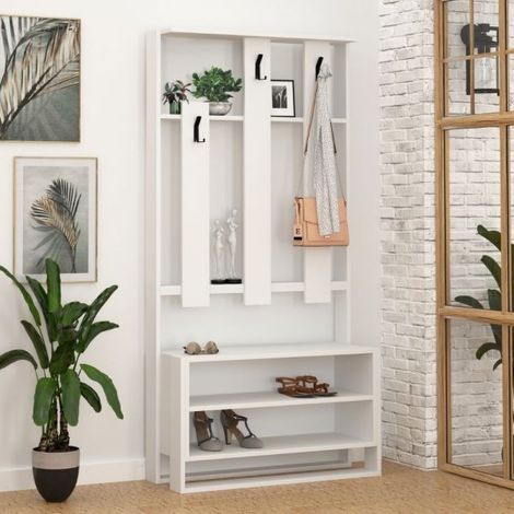 Mobile ingresso Chester bianco 90x36x180 (1/3)