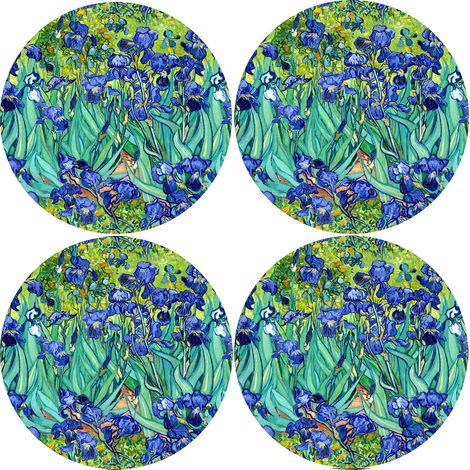 Juego de 4 manteles individuales redondos 4D de 33 cm - lirios  Fieltro ecológico, impresión HD, lavable a 40 °C, Bertoni (1/5)