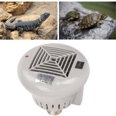 Chauffage soufflant pour animaux de compagnie, 3 niveaux de puissance, petit chauffage pour boîte pour animaux de compagnie, pour reptiles, poulet, gris, 220V