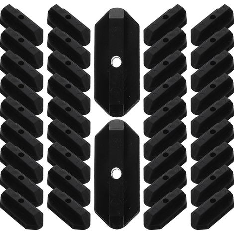 Clips de fixation en plastique ABS noir pour terrasses et (1/5)