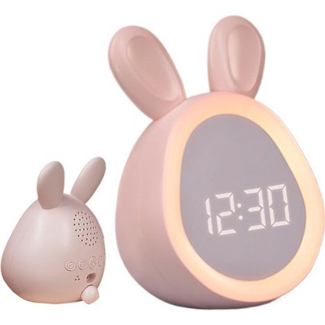 Réveil numérique à double alarme – Volume et luminosité réglables – Écran LED multicolore avec veilleuse – Fonction snooze et sauvegarde de la mémoire – Noir