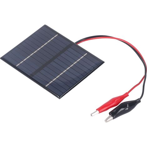 Panneau solaire 1,5 W 12 V en polysilicium à haut rendement, portable et léger, pour montage DIY.