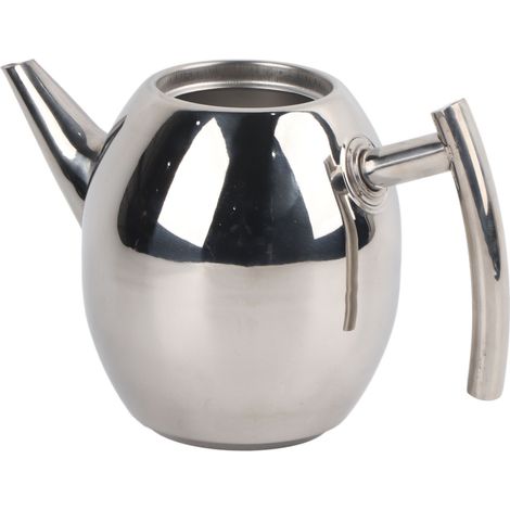 Théière isotherme en inox avec passoire, 1 litre pour infusion de thé et café (1/5)