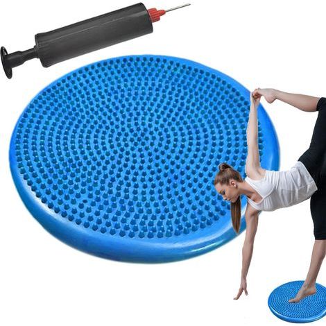 Disque de stabilité – Siège mobile avec pompe – Siège flexible pou salle de classe élémentaie, planche d'équilibe gonflable, amélioe la postue, le fitness, la stabilité (1/5)