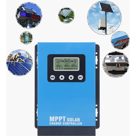MPPT 40A Solar Charge Controller 12V 24V 36V 48V LCD Display Battery Smart Regulator Max 180V (1/5)