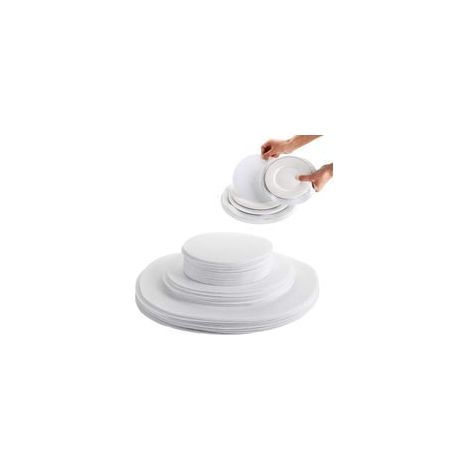 (Blanc) 39 Pièces Protecteurs De Vaisselle, SéParateurs D'Assiettes en Feutre, SéParateurs De Plaques Protecteurs, De Table Rond SéParateur ProtèGe PoêLes SéParateur, pour Porcelaine, Verre, Poterie (1/5)