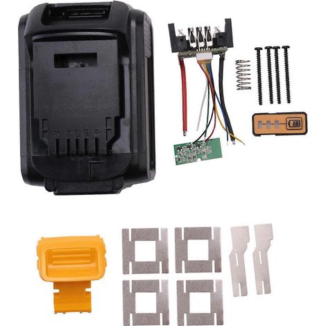 Boîtiers en plastique de remplacement pour 8 batteries DeWalt 18V et 20V, modèles 3.0Ah et 4.0Ah, y compris les batteries lithium-ion DCB201, DCB203, DCB204 et DCB200. (1/5)