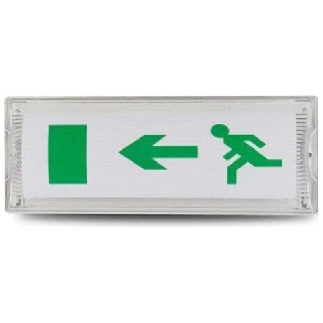 Voyant D'évacuation De Sécurité,Lumière De Sortie D'urgence,Lumière De Sortie De Sécurité LED,Lumière De Signe De Sortie De Secours de LED Pour Les Centres Commerciaux,Supermarché Etc(35115.5cm) (1/4)