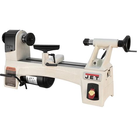 Promac – Tour à bois d'établi 230 V 0,38 CV Ø 254 mm – Vitesse variable 400 à 3600 T/min – Moteur puissant – JWL1015VS