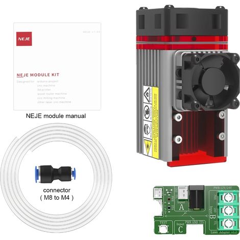 Module Laser, 12W de Puissance Optique, Mise au Point Ajustable, Kits Laser A40640 (1/2)