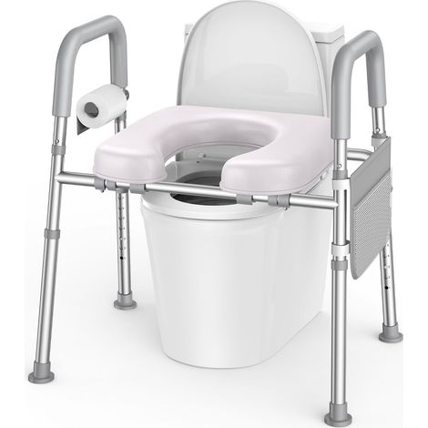 Rehausseur Toilettes Adulte Réglable Hauteur Largeur Avec Accoudoirs (1/5)